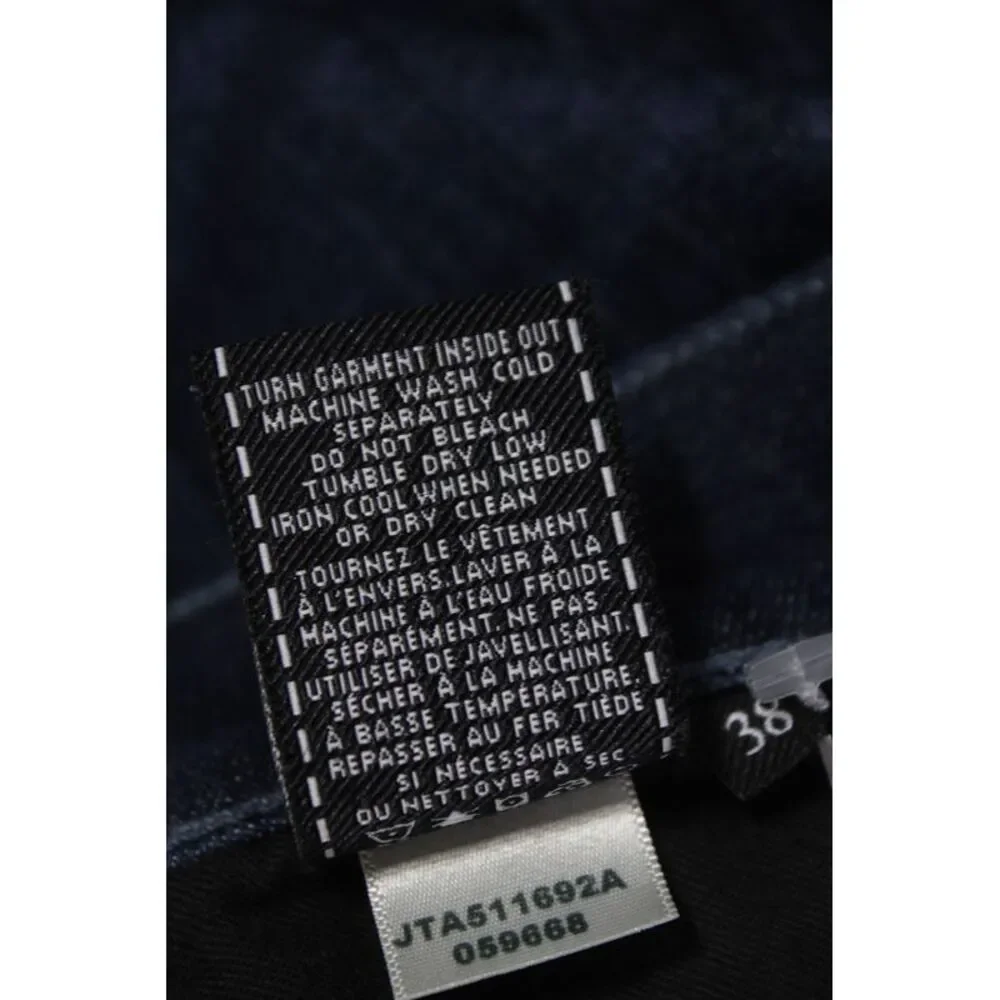7 For All Mankind Mens Straight Jeans Blue Mid Rise Cotton Size 38